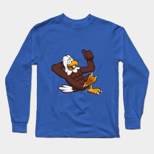 Laying Eagle Character Long Sleeve T-Shirt